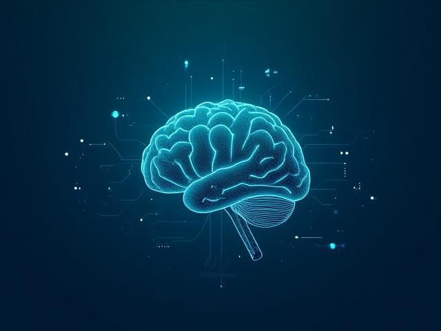 Ilustración de inteligencia artificial y optimización de procesos